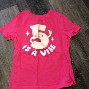 5 Year Birthday Toddler Shirt Girls